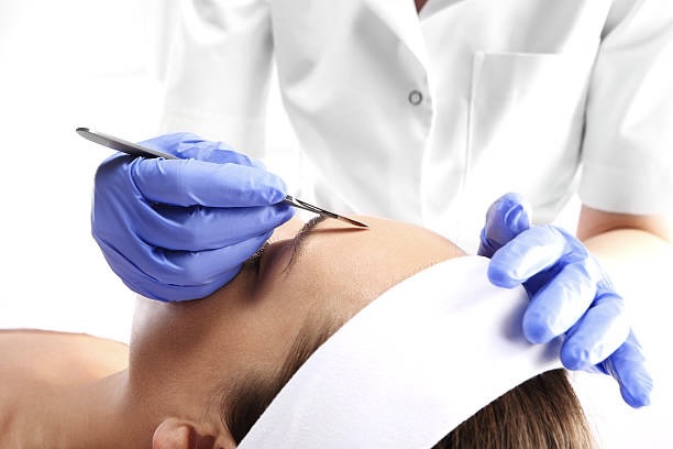 During Dermaplaning