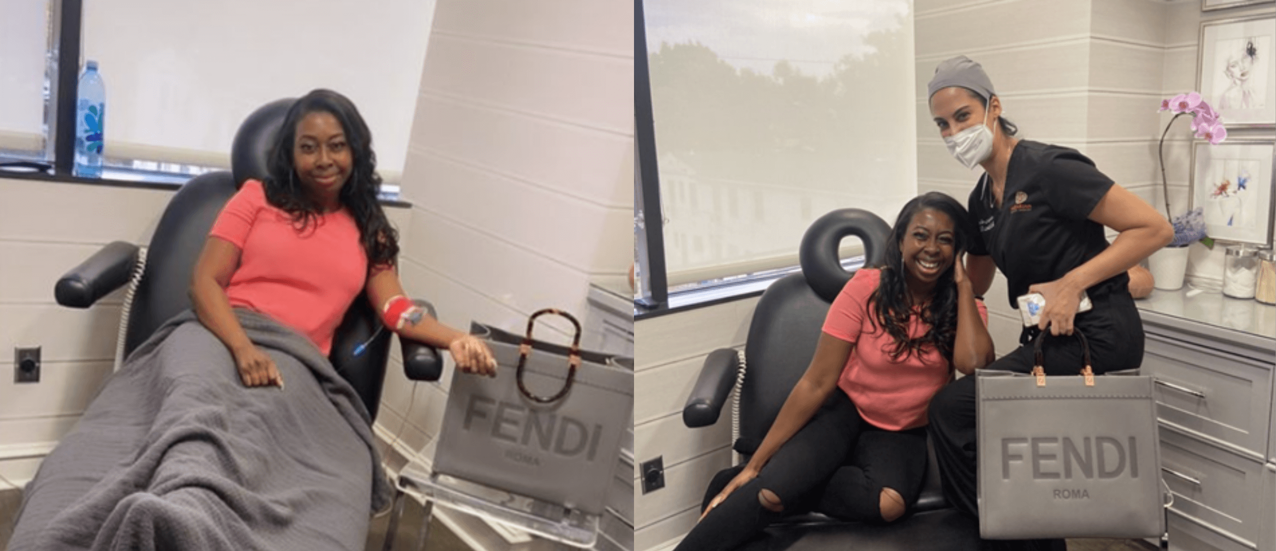 Female patient with Dr. Sheila Nazarian