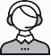 Girl with microphone icon