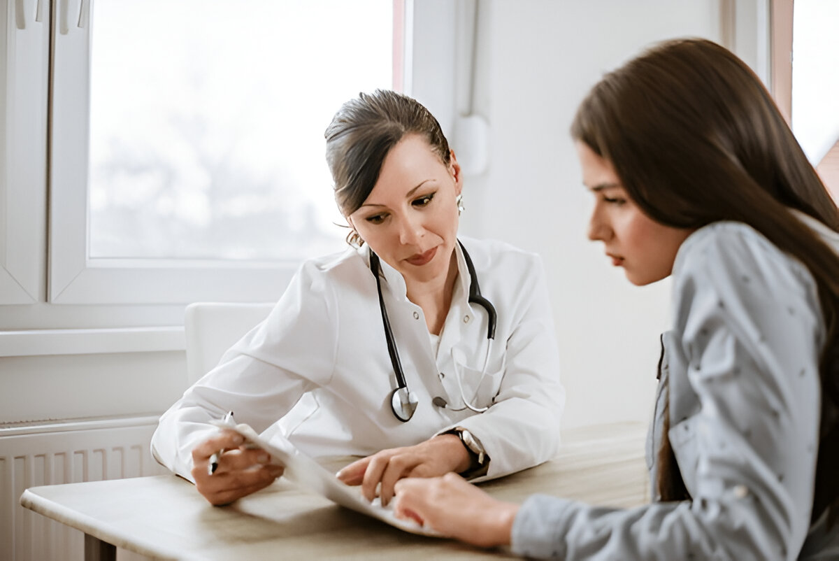 Consultation and preparation before AccuTite procedure for effective treatment.