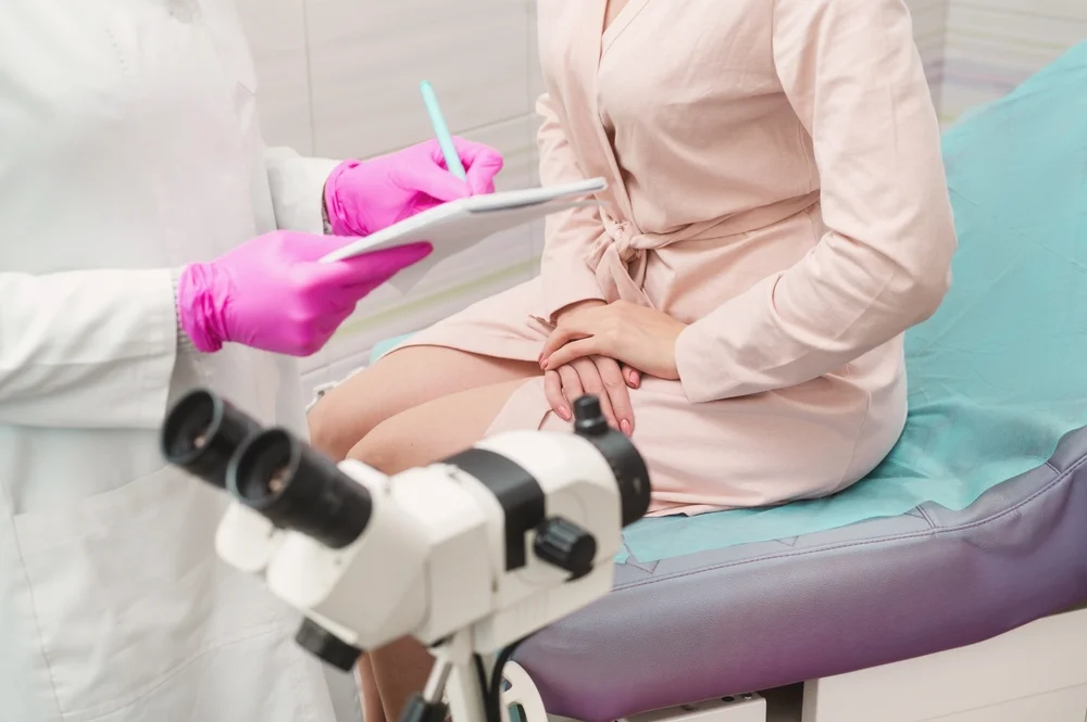 Doctor providing aftercare and recovery instructions to a patient following a FormaV vaginal rejuvenation treatment, ensuring optimal healing and results.