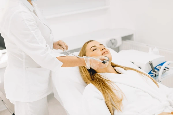 Patient receiving aftercare for TempSure Envi treatment, promoting recovery and optimal skin tightening results