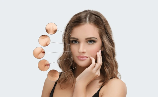 Highlighting treatment areas of Juvederm Vollure XC, including nasolabial folds and marionette lines for facial rejuvenation