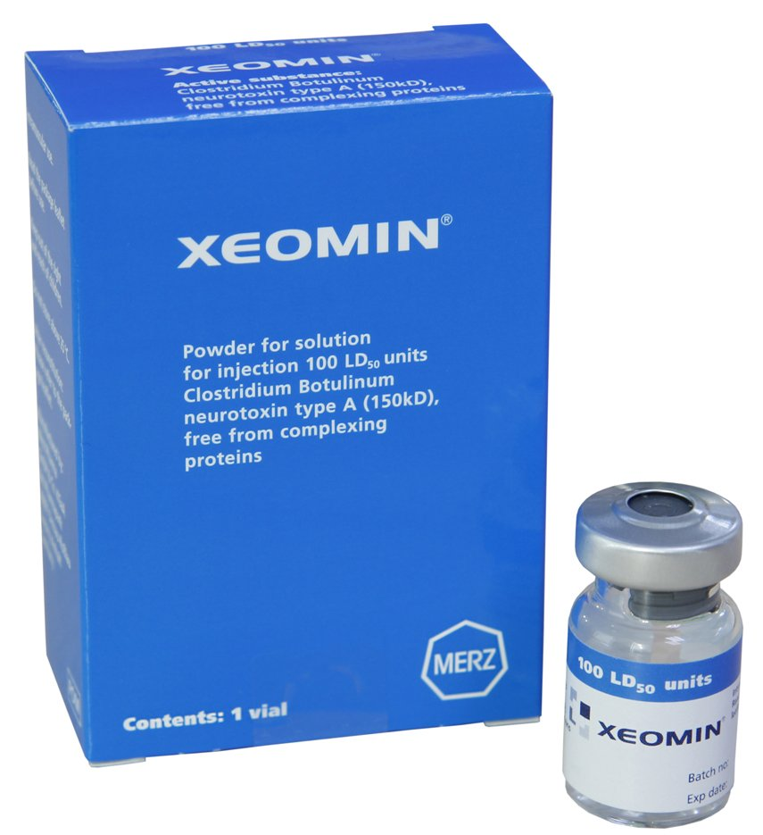 xeomin-botulinum-toxin-injection-product Xeomin botulinum toxin injection product packaging, designed for wrinkle reduction and muscle relaxation treatments
